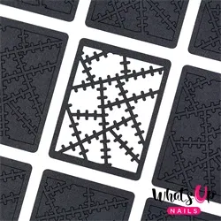 Monster Blanket Stencils, 2 ark, (24 stk) Whats Up Nails